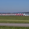 COVID - SWISS Flugzeuge auf Flugplatz